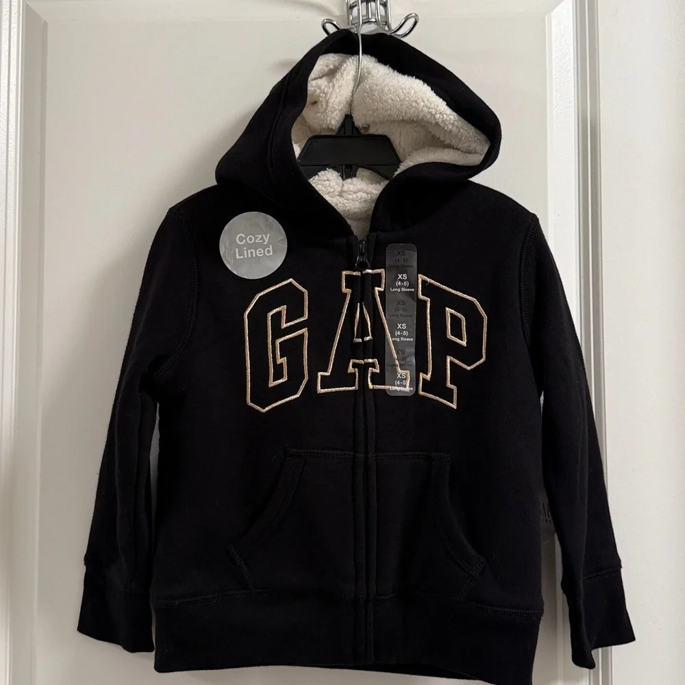 GAP Kids Logo Sherpa Hoodie and Jeans